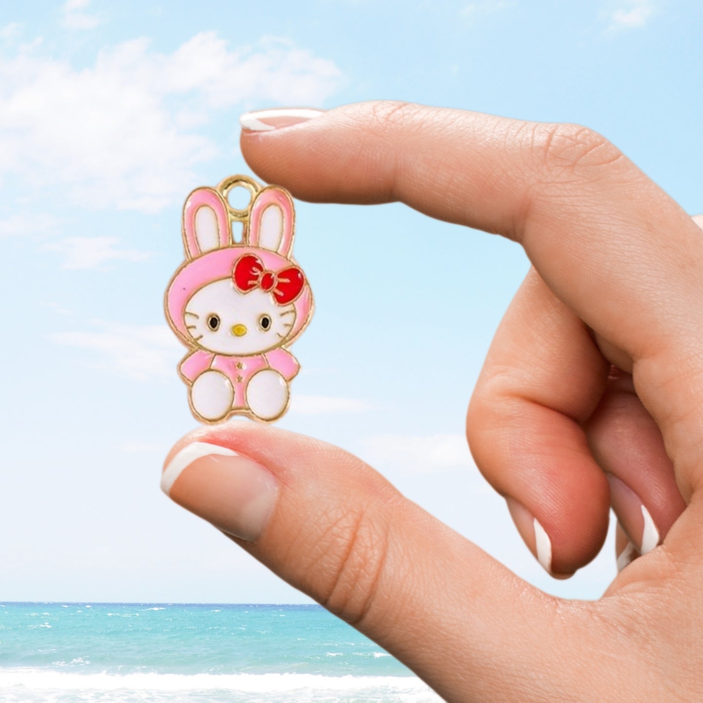 Hanging Felt Car Diffuser – Friendly & Refillable Air Freshener (Hello Kitty design)