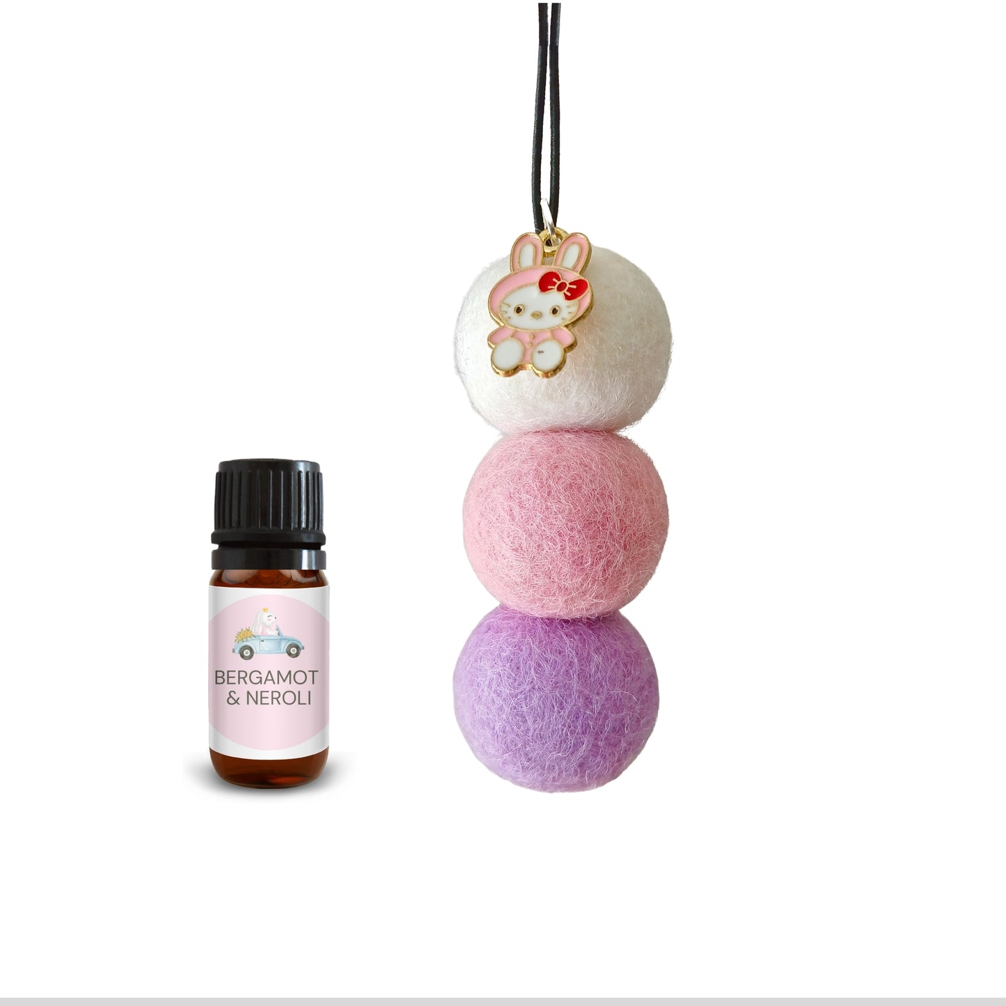 Cherry Blossom Scent Essential Oil Car Diffuser with White Daisy Charm