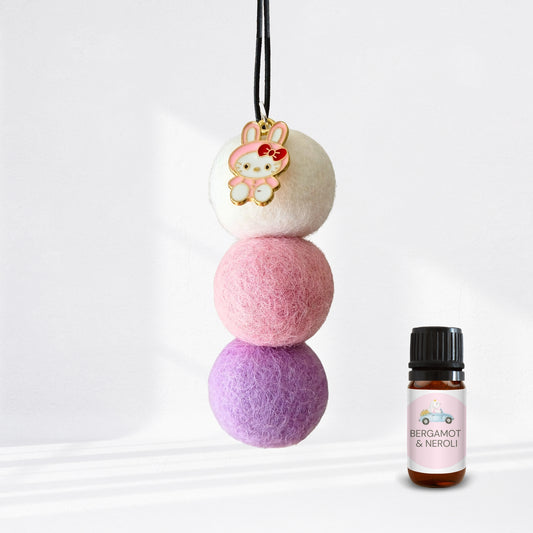 Hanging Felt Car Diffuser – Friendly & Refillable Air Freshener (Hello Kitty design)